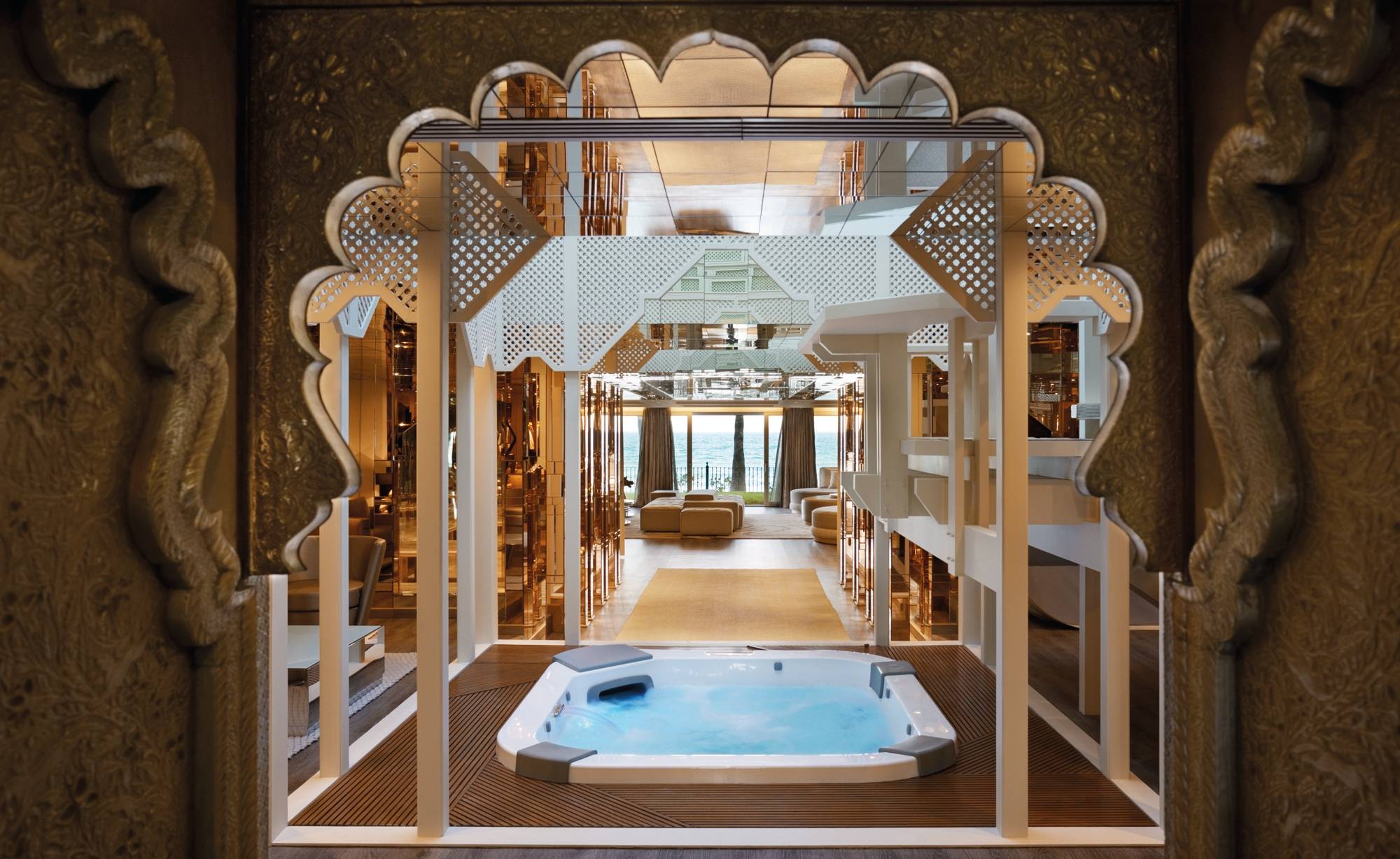 Marbella Club Villa del Mar - Basement Jacuzzi Views