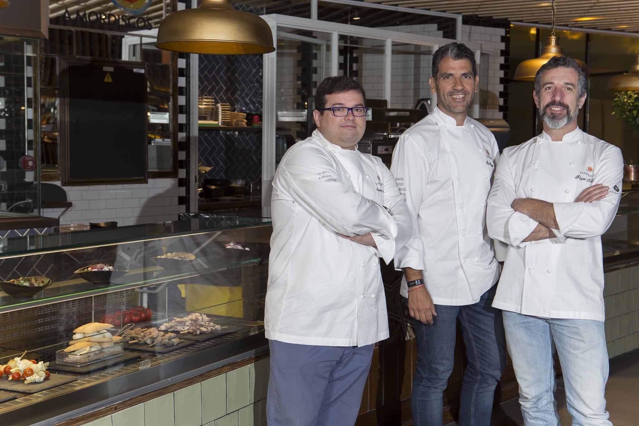 Michelin Star Cooks at Sinergias Platea Madrid: Paco Roncero, Marcos Morán and Pepe Solla